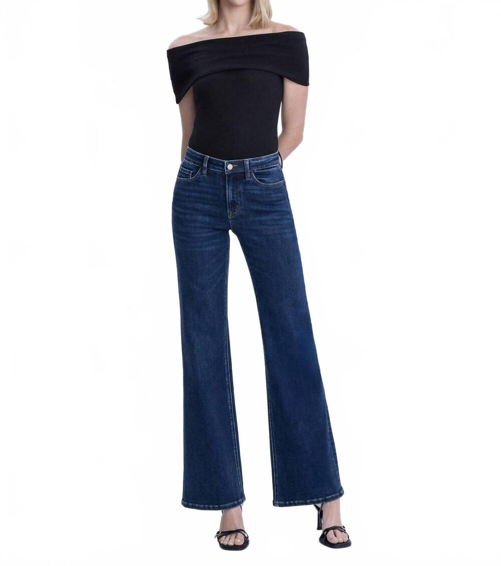 NEW VERVET BY FLYING MONKEY cheryl high rise vintage flare jeans in lingering